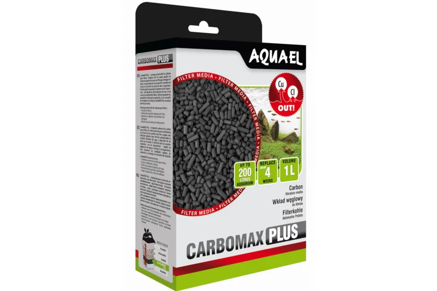 Aquael Filtermedium CarboMax Plus, Wasserklärung, 1000 ml