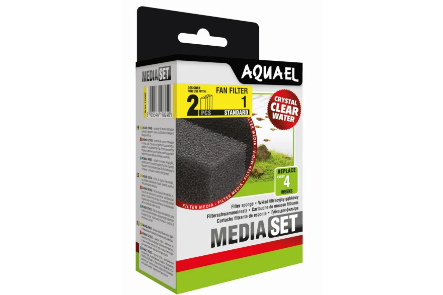 Aquael Filterschwamm FAN 1 Plus, Filter-Ersatz, 2 Stück