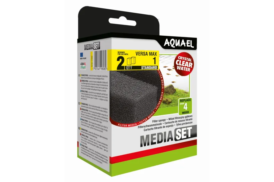 Aquael Filterschwamm Versamax FZN 1, Filter-Ersatz, 2 Stück