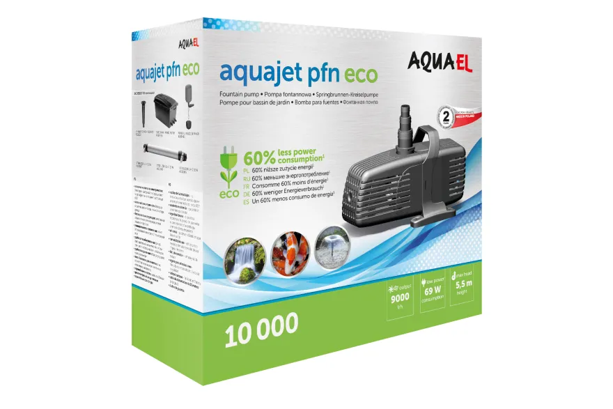 Aquael Teichpumpe AquaJet PFN ECO 10000, Springbrunnen-Kreiselpumpe