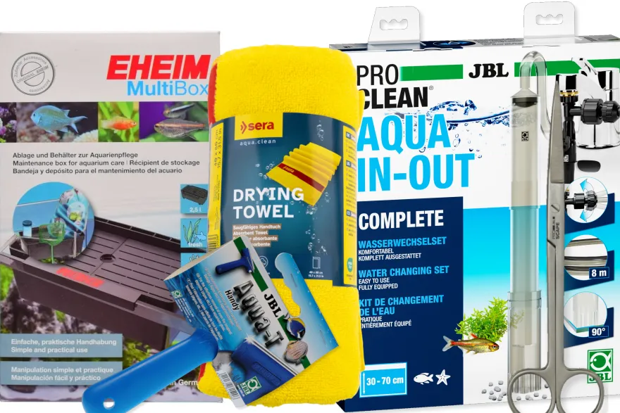 Aquarium Pflege-Set Deluxe – Premium-Reinigung & Wasserwechsel-Set