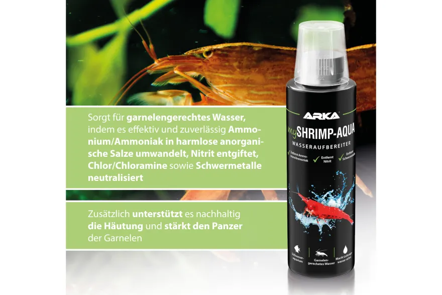 ARKA mySHRIMP‑AQUA Garnelen-Wasseraufbereiter, 118 ml