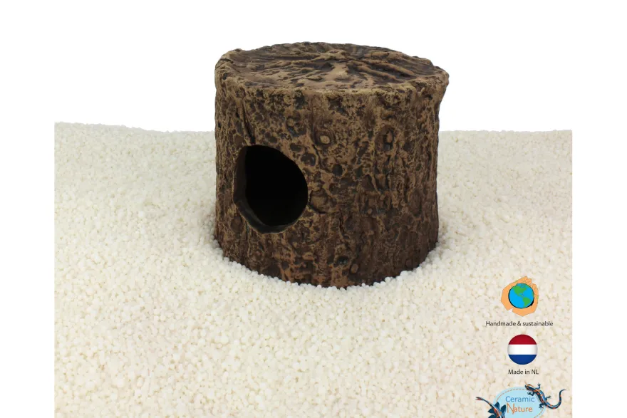 CeramicNature Cichlid-Höhle M, Baumstumpf, ca. 13 x 13 x 13 cm