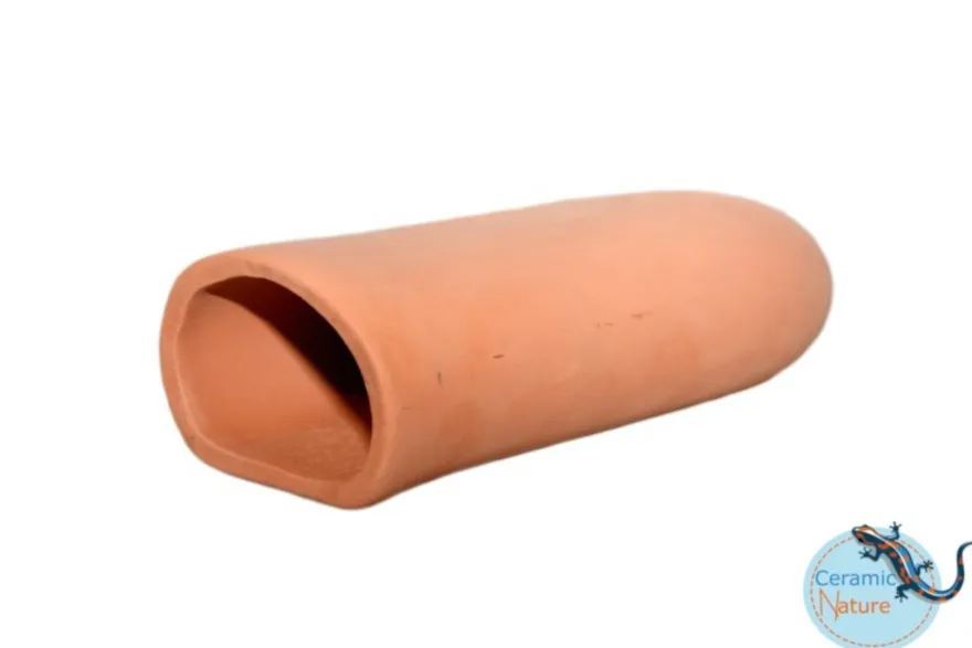 CeramicNature Höhle rund, groß – rot, ca. 14,5 × 6,5 × 4,7 cm