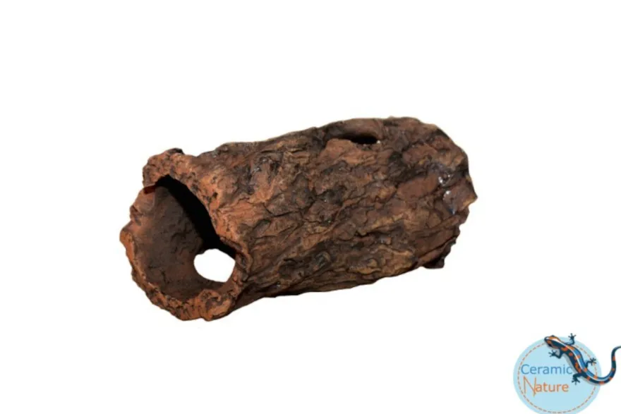 CeramicNature Log XS, Baumstamm-Höhle, ca. 12 × 5 × 5 cm,