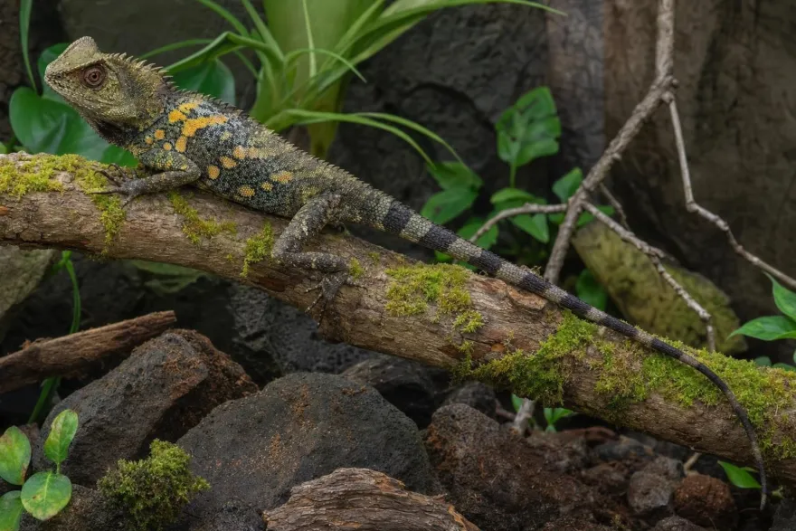 Chamäleon-Winkelkopfagame, Gonocephalus chamaeleontinus