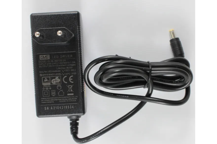 Chihiros Netzteil 36 V – 1 A für A2, WRGB2, WRGB2 Pro und Slim