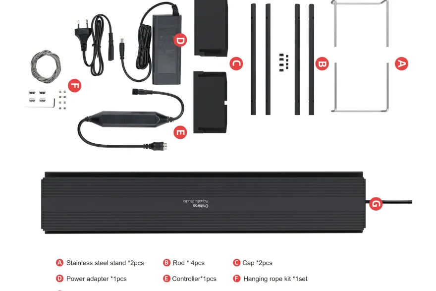 Chihiros Universal WRGB 550 inkl. Controller, smarte LED Beleuchtung