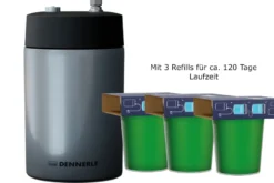 Dennerle Carbo Bio Style 120, Komplett-Set inkl. 3x Refill, für 120 Liter Aquarium