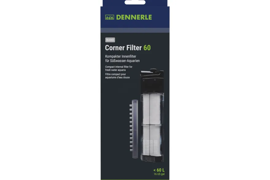 Dennerle Nano Clean Eckfilter XL - Garnelensicher! (Corner Filter 60)