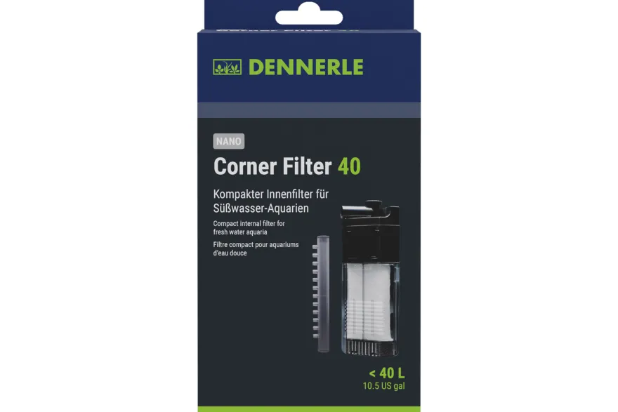 Dennerle Nano Clean Eckfilter (Corner Filter 40) - Garnelensicher!