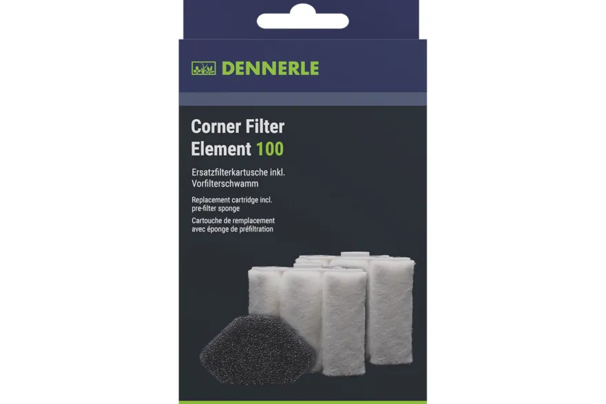 Dennerle Nano FilterElement XXL, Ersatzkartusche für Eckfilter XXL (2er-Pack)