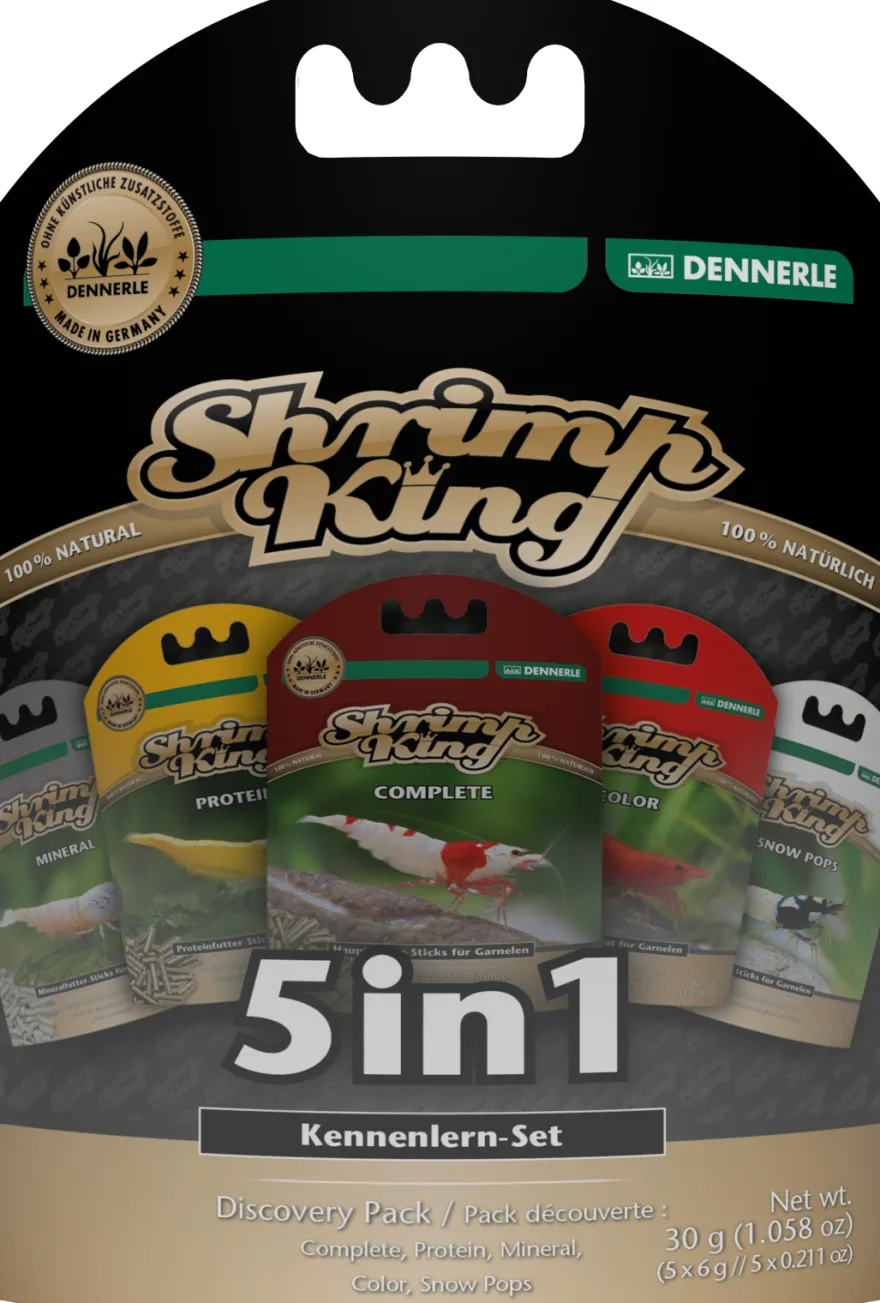 Dennerle Shrimp King 5 in 1 Kennenlernpack, 5x 6g