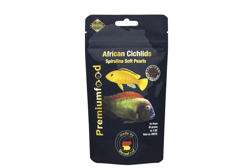 Discusfood African Cichlid Spirulina Pearls Soft, 80 g