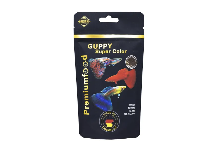 Discusfood Guppy Super Color Granulate Soft, 80 g