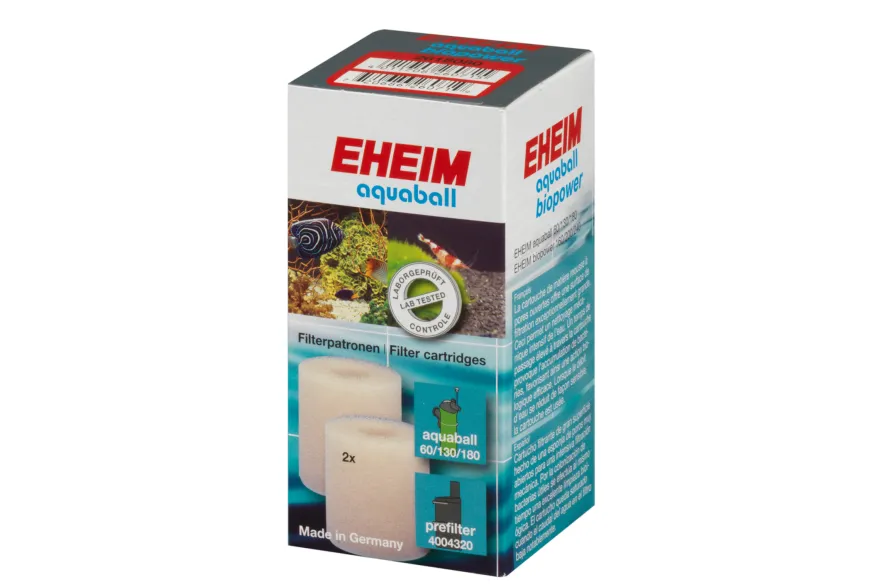 Eheim Filterpatrone 2 Stück für aquaball, biopower & Vorfilter
