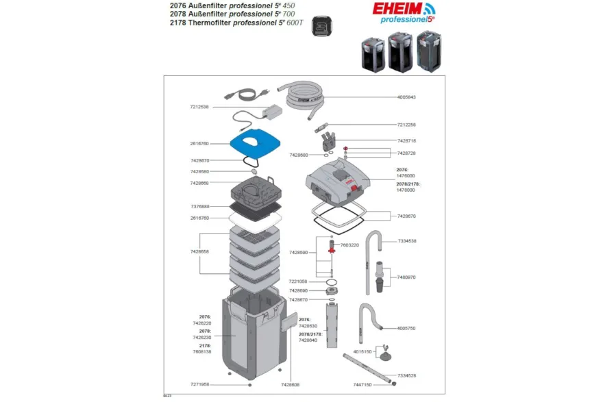Eheim professionel 5e 700, Außenfilter