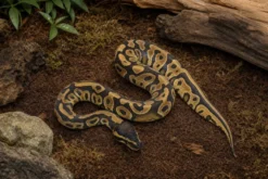 Enchi-Leopard-Königspython het. Pied, Python regius