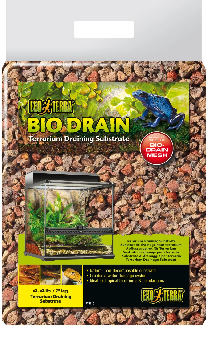 Exo Terra Bio Drain Terrarium Substrat, 2kg