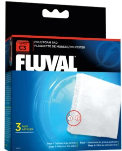 Fluval C3 Schaumstoff/Polypatrone 3er-Pack