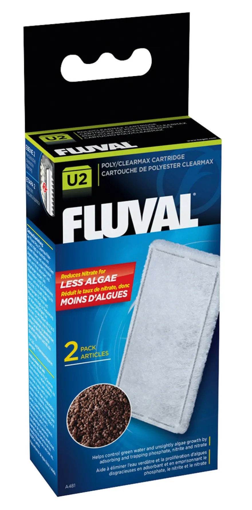 Fluval U2 Clearmax Filtereinsatz 2er-Pack