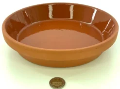 Futterschale glasiert 23,5 x 5,0 cm (Ø22 cm innen)