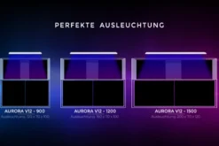 Giesemann AURORA V8 Marine Hybridleuchte, 900 mm, 3 Cluster, 6 T5, iridium