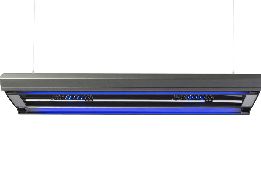 Giesemann AURORA V8 Marine Hybridleuchte, 900 mm, 3 Cluster, 6 T5, iridium