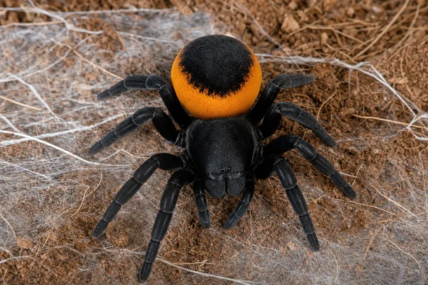 Griechische Röhrenspinne „Orange Ring“, Eresus walckenaeri