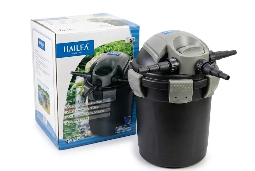 HAILEA Druckfilter mit UVC QF10