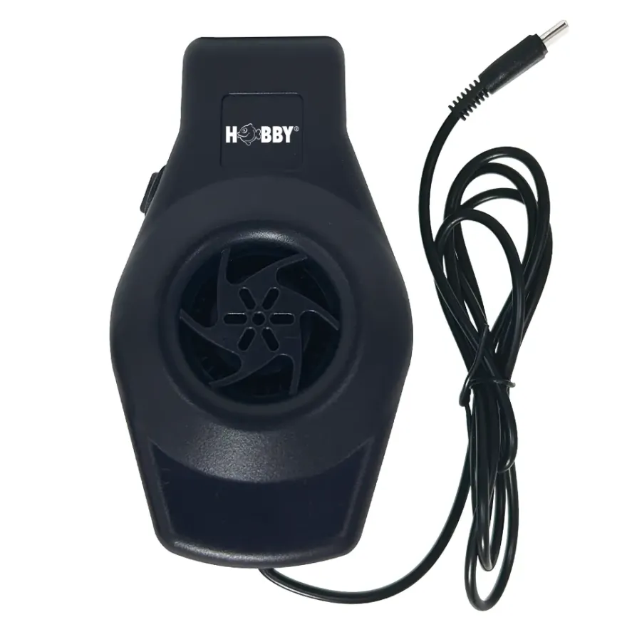 Hobby Aqua Cooler V1, Aquarium-Kühlventilator USB-C, 10 - 50 l