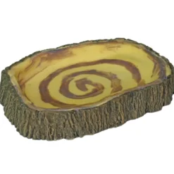 Hobby Bark Bowl 3, Futternapf in Rindenoptik, 19,5 x 15 x 3 cm