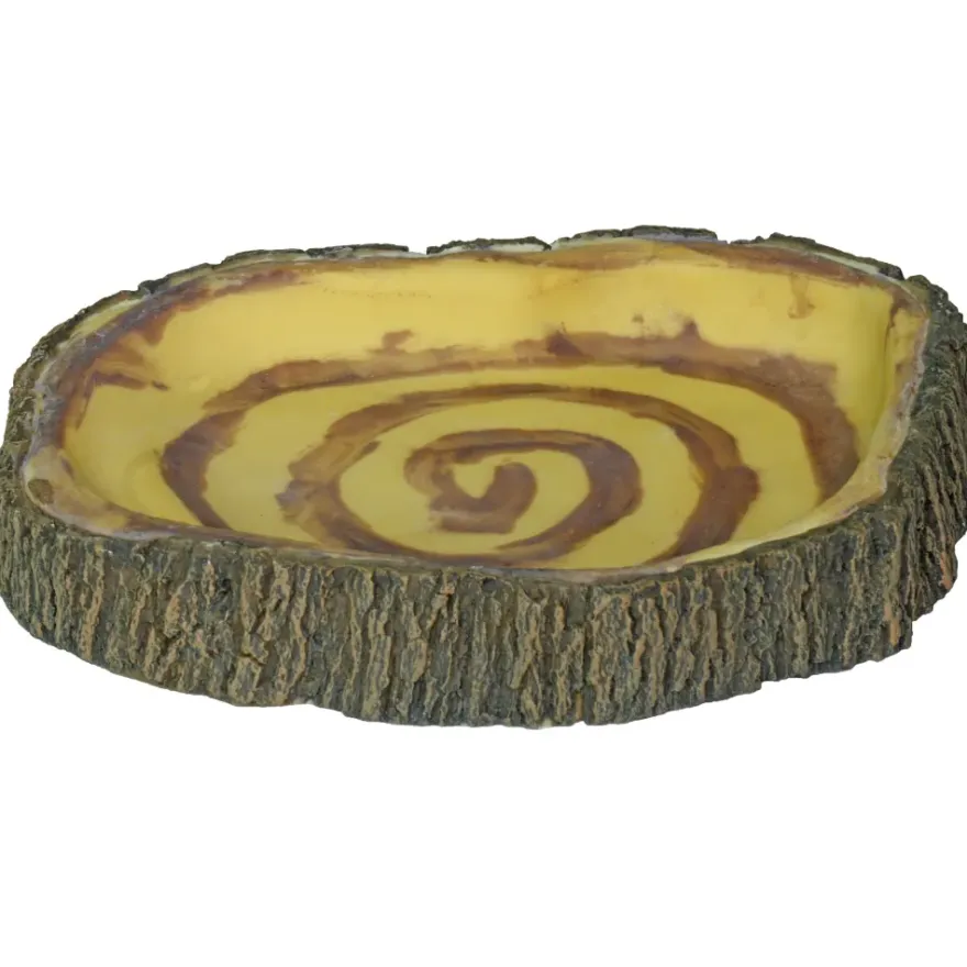 Hobby Bark Bowl 3, Futternapf in Rindenoptik, 19,5 x 15 x 3 cm