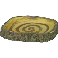 Hobby Bark Bowl 3, Futternapf in Rindenoptik, 19,5 x 15 x 3 cm