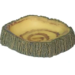 Hobby Bark Bowl 2, Futternapf in Rindenoptik, 17 x 15,5 x 3,5 cm