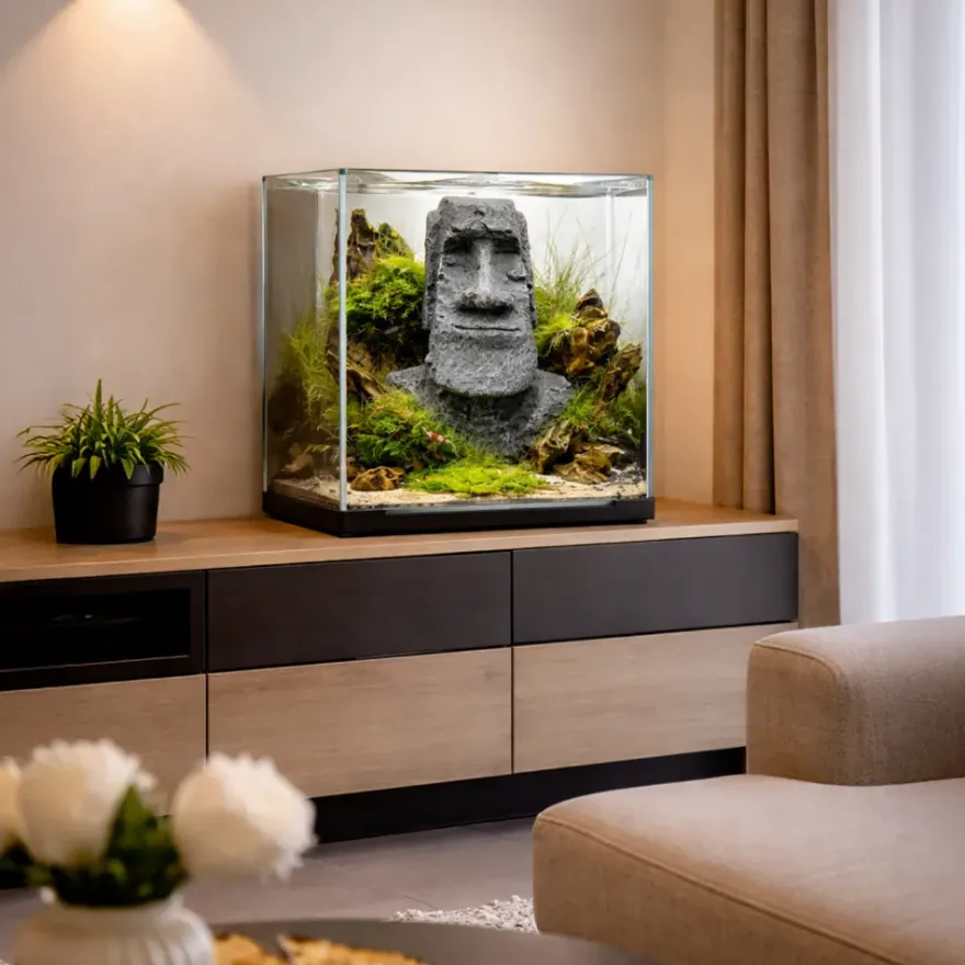 Hobby Moai Ora 2, Aquarium-Deko, 15 x 12 x 22 cm