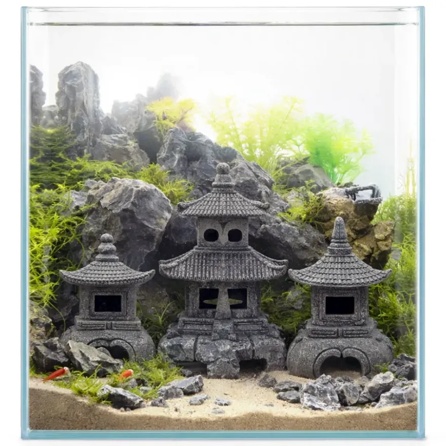 Hobby Sado Temple, Aquarium-Deko, 9 x 8 x 9,5 cm