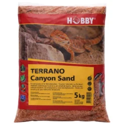 Hobby Terrano Canyon Sand, feiner rötlicher Terrariensand, 5 kg