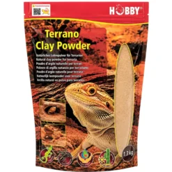 Hobby Terrano Clay Powder gelb, Lehmpulver für Terrarienboden, 1,3 kg