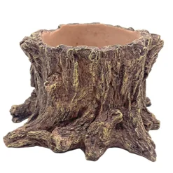 Hobby Wildwood Stump, Wasserstelle und Pflanztopf, 15 x 14,5 x 9 cm