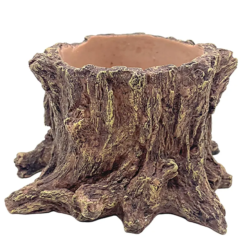 Hobby Wildwood Stump, Wasserstelle und Pflanztopf, 15 x 14,5 x 9 cm