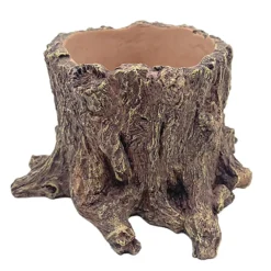 Hobby Wildwood Stump, Wasserstelle und Pflanztopf, 15 x 14,5 x 9 cm