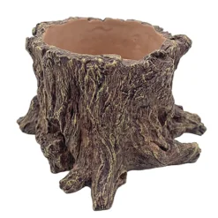 Hobby Wildwood Stump, Wasserstelle und Pflanztopf, 15 x 14,5 x 9 cm