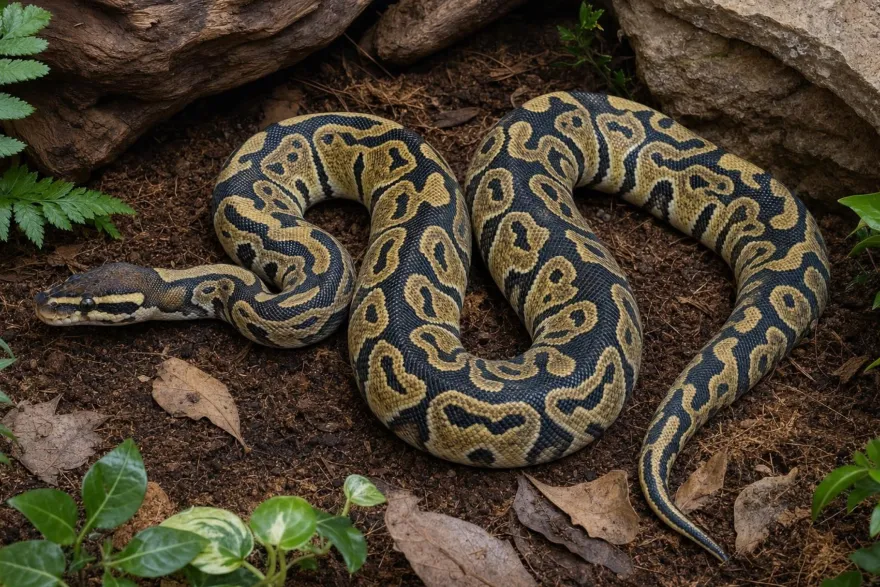 Hurricane-Königspython, Python regius