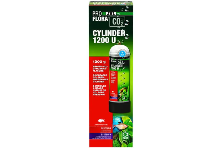 JBL PROFLORA CO2 CYLINDER 1200 U, CO² Einwegflasche 1,2 kg