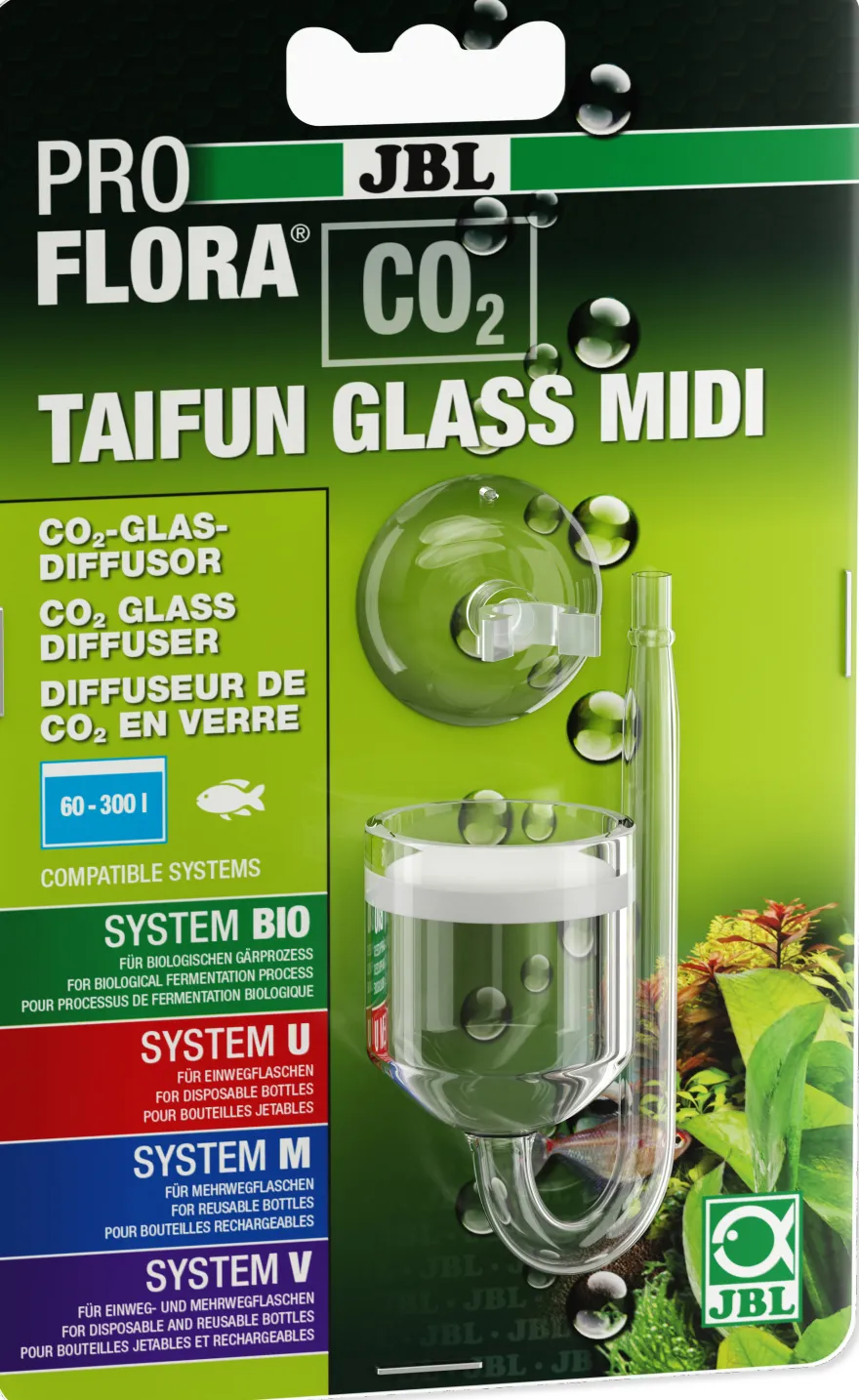 JBL ProFlora CO2 Taifun Glass Midi, CO2-Diffusor