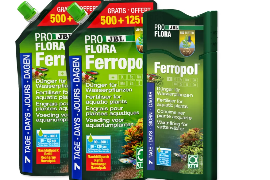 JBL Proflora Ferropol Kombi-Set: 500 ml + 2×625 ml Nachfüllpack