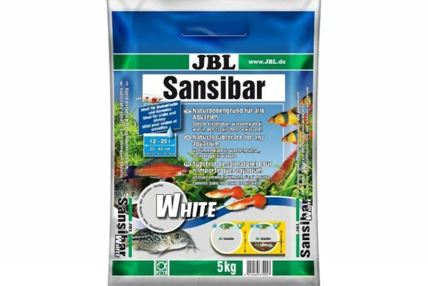 JBL Sansibar White, Aquarium-Naturkies, 10 kg