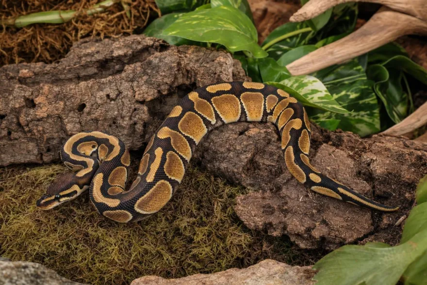 Königspython „Enchi Red Stripe“, Python regius