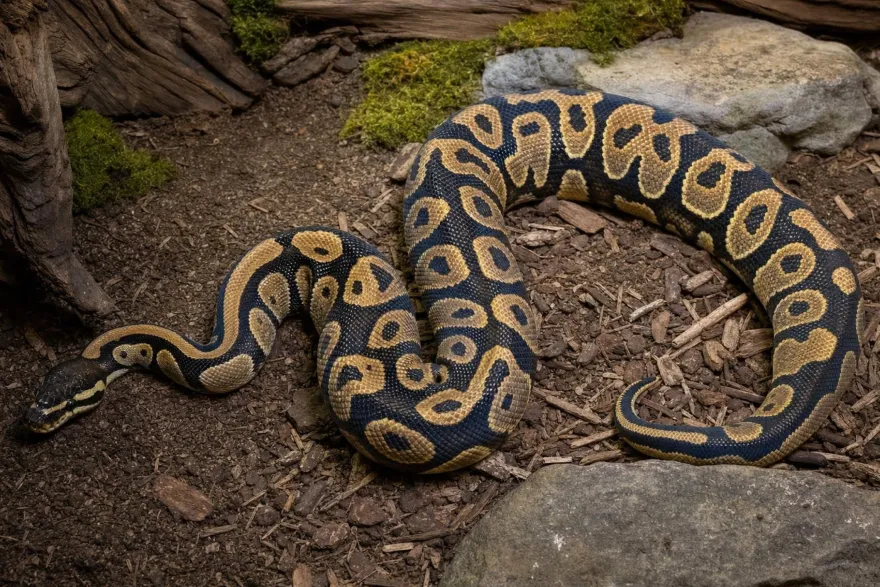 Königspython „Hurricane Doppelmorph“, Python regius